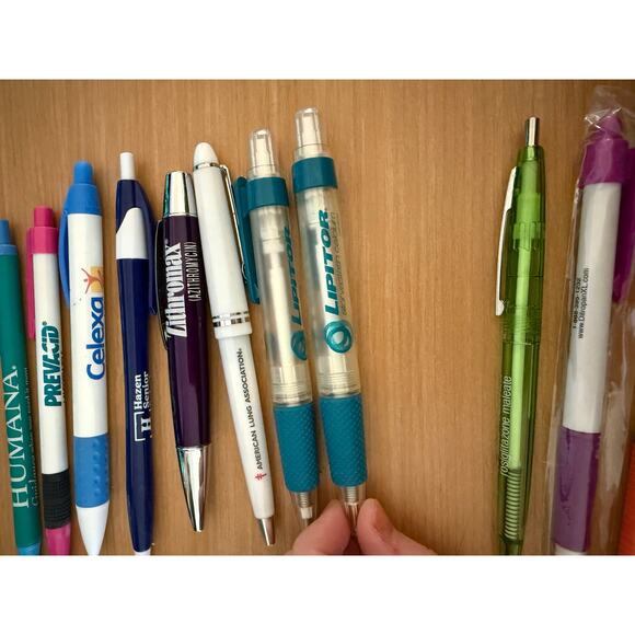 Pen Lot - Pharmaceuticals Drug Purple Green Orange 11 pens Z Pack - Picture 3 of 7